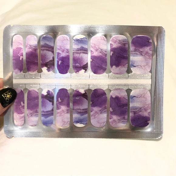 New Pair of Nail Wraps - Purple Watercolor & Popsicles - Picture 3 of 8